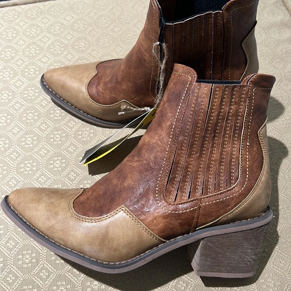 Tan seven7 boots - Picture 2 of 6